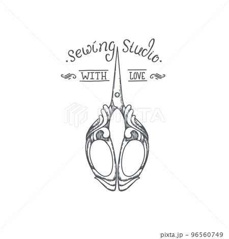 Tailor hand drawn label. Tailor hand drawn label. 96560749