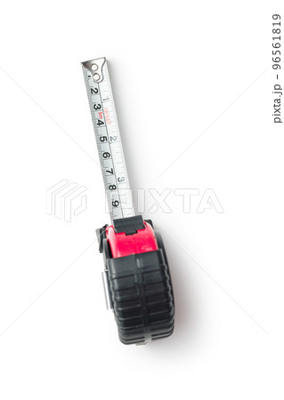 Industrial measuring tape isolated on white background. 96561819