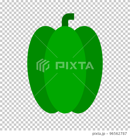 green pepper icon. paprika. Ingredients for vegetable dishes. vector. 96562787