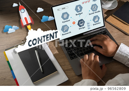CONTENT marketing Data Blogging Media Publication Information Vision Content Concept 96562809