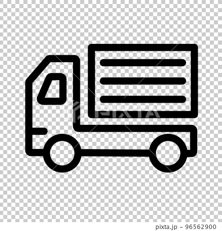 Courier truck icon. delivery. vector. - Stock Illustration [96562900] -  PIXTA