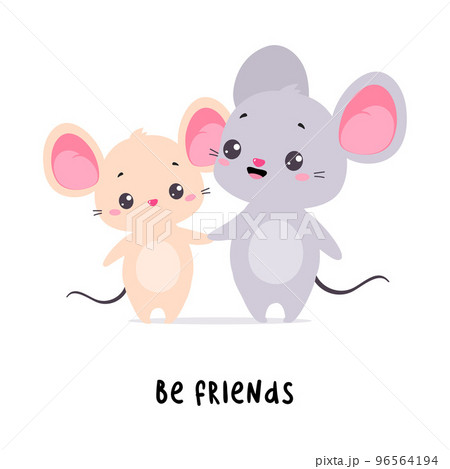 Little Mouse Friends Holding Paws Demonstrating English Verb for Educational Activity Vector Illustration Little Mouse Friends Holding Paws Demonstrating English Verb for Educational Activity Vector Illustration 96564194