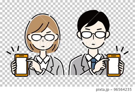 スマホ　ビジネスパーソン 96564235