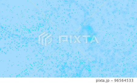 CGパーティクル　水をイメージした水色のパーティクル 96564533