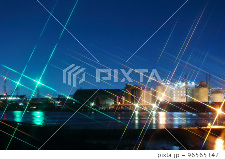 美しい田子の浦漁港の夜景 美しい田子の浦漁港の夜景 96565342