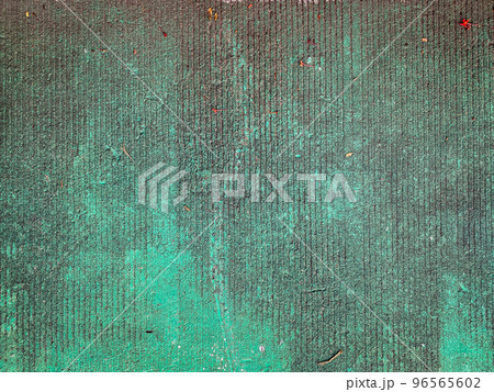 Cement floor with dirty on the green floor as the background image 96565602
