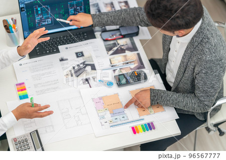 マイホーム 家の設計 設計事務所 打合せ 接客 テレワークスペース マイホーム 家の設計 設計事務所 打合せ 接客 テレワークスペース 96567777