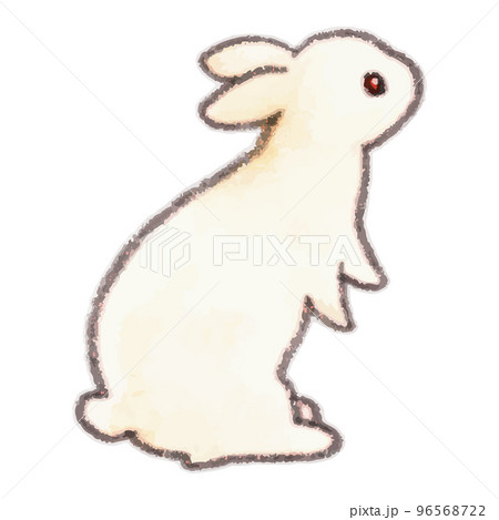うたっちするウサギの水彩風イラストのイラスト素材 [96568722] - PIXTA