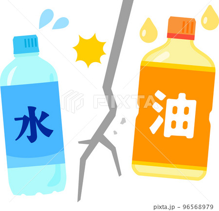 水と油の関係のイメージ 96568979