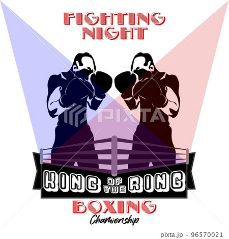 Fight cub, boxing center, boxing championship logo, banner, flyer 96570021