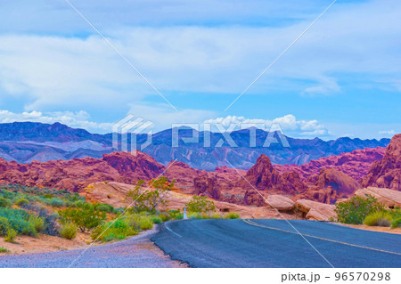 The Valley of Fire State Park, USA. 96570298