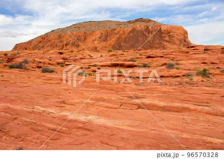 Amazing colors and shape of the Fire Wave rock Amazing colors and shape of the Fire Wave rock 96570328