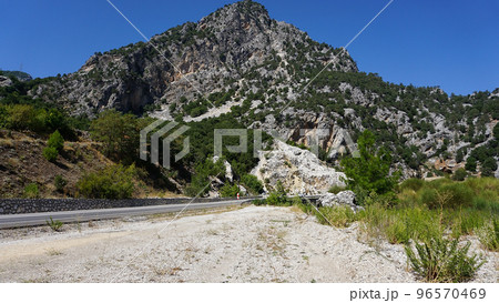 Mountain road near Aglasun, Turkey 96570469