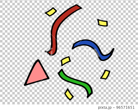 Colorful cracker illustration material 96571651