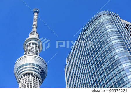 東京都墨田区 京成橋付近から見た東京スカイツリー 東京都墨田区 京成橋付近から見た東京スカイツリー 96572221