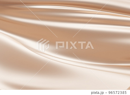 エレガントな金色のサテンシルクのウェーブテクスチャ 96572385