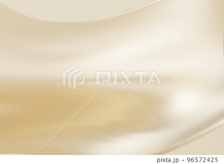 エレガントな金色のサテンシルクのウェーブテクスチャ 96572425