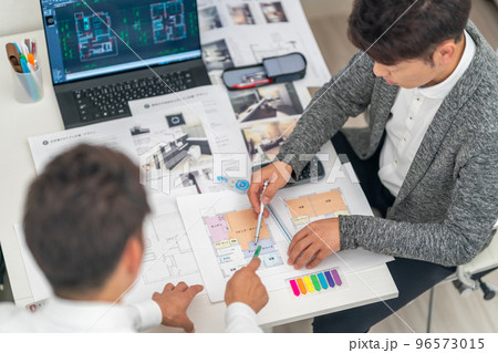 マイホーム 家の設計 設計事務所 打合せ 接客 テレワークスペース マイホーム 家の設計 設計事務所 打合せ 接客 テレワークスペース 96573015