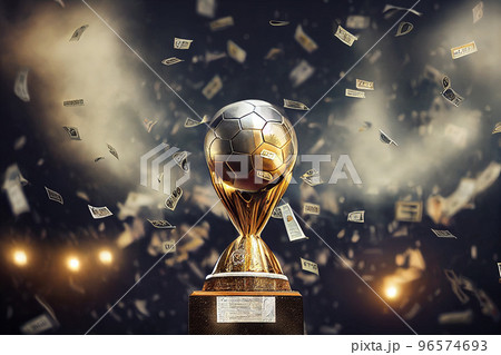 abstract football trophy 96574693