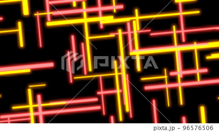 VJ ネオン サイバーパンク ライン レーザー 赤 黄色 [別Verあり] 96576506