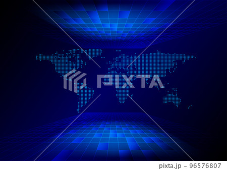 background futuristic technology blue color tone vector illustration 96576807