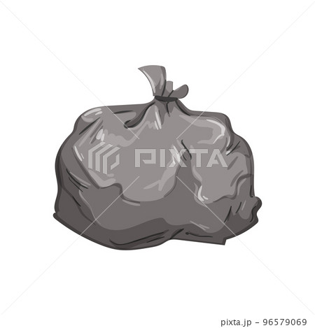 clean trash bag cartoon vector illustration 96579069