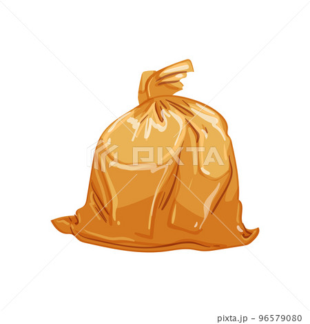 garbage trash bag cartoon vector illustration 96579080