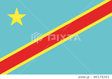 コンゴ民主共和国　国旗