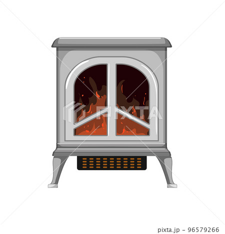 flame fireplace cartoon vector illustration 96579266