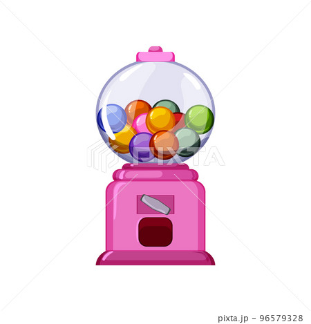 gumball bubblegum machine cartoon vector illustration 96579328