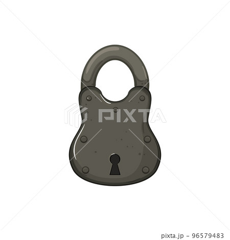 lock padlock vintage cartoon vector illustration lock padlock vintage cartoon vector illustration 96579483