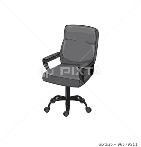 work office chair cartoon vector illustration 96579511
