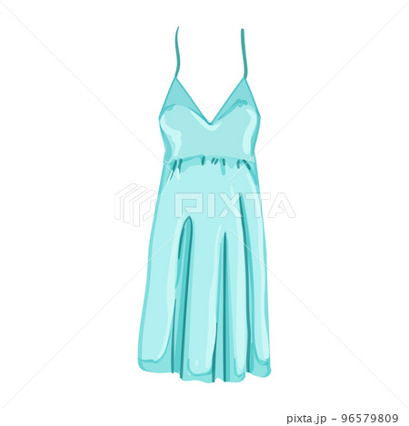 girl nightie sleepshirt women cartoon vector illustration 96579809