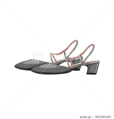 shoe woman shoes cartoon vector illustration 96580494