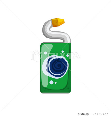 liquid toilet cleaner cartoon vector illustration 96580527