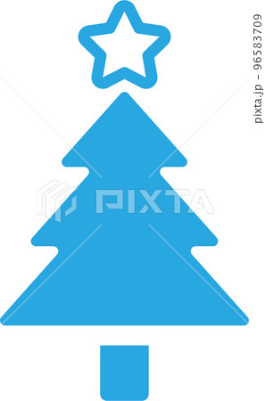クリスマスツリーアイコンイラスト 96583709