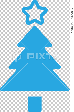 クリスマスツリーアイコンイラスト 96583709