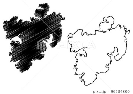 Tjorn island (Kingdom of Sweden) map vector illustration, scribble sketch map 96584300