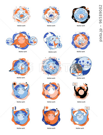 International Mother Earth Day metaphor. Universal symbolic holiday of love and care for our common home 96589082