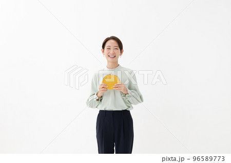 財布　女性　白バック 96589773