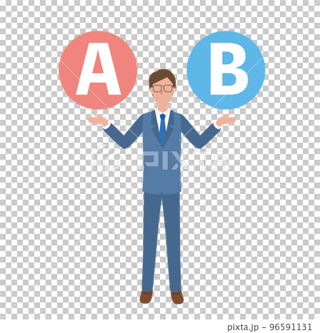 AとBの選択とビジネスマン AとBの選択とビジネスマン 96591131
