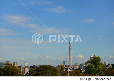 谷中から見る東京スカイツリー 谷中から見る東京スカイツリー 96592192