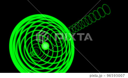 緑色のコイル　CG　加速器　イメージ 96593007
