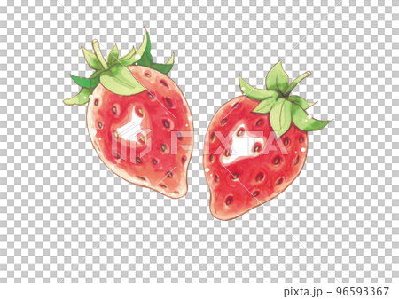 いちご アナログイラスト コピックのイラスト素材 [96593367] - PIXTA