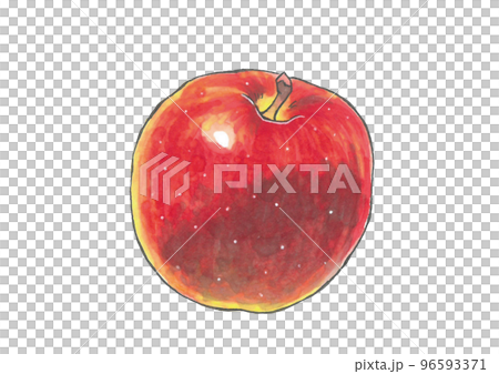 りんご アナログイラスト コピックのイラスト素材 [96593371] - PIXTA
