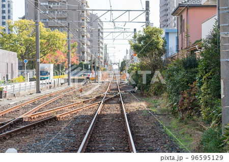 宇部新川駅近くの踏切 宇部新川駅近くの踏切 96595129