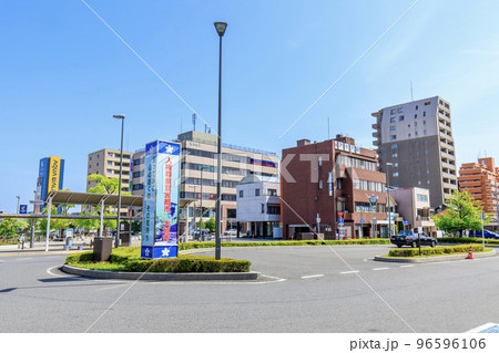 岐阜県大垣市 大垣駅の北口ロータリー 岐阜県大垣市 大垣駅の北口ロータリー 96596106