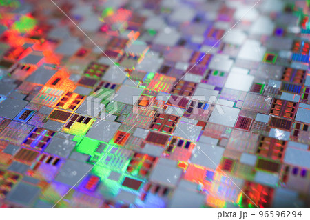Silicon wafer for manufacturing semiconductor of integrated circuit. Silicon wafer for manufacturing semiconductor of integrated circuit. 96596294
