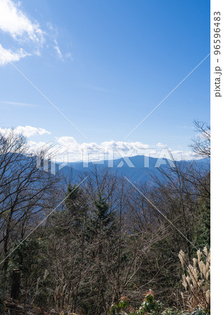 本仁田山の山頂から見た富士山(奥多摩) 本仁田山の山頂から見た富士山(奥多摩) 96596483