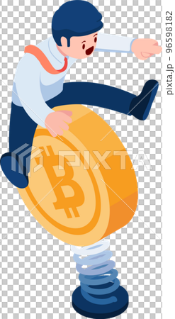 Isometric Business Riding on Unstable Bitcoin with Spring 96598182